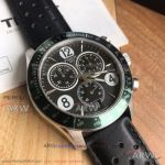 Perfect Replica Tissot V8 Quartz 42 MM Green Bezel Chronograph Watch T106.417.16.057